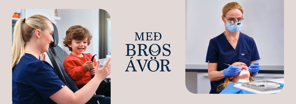 Með bros á vör